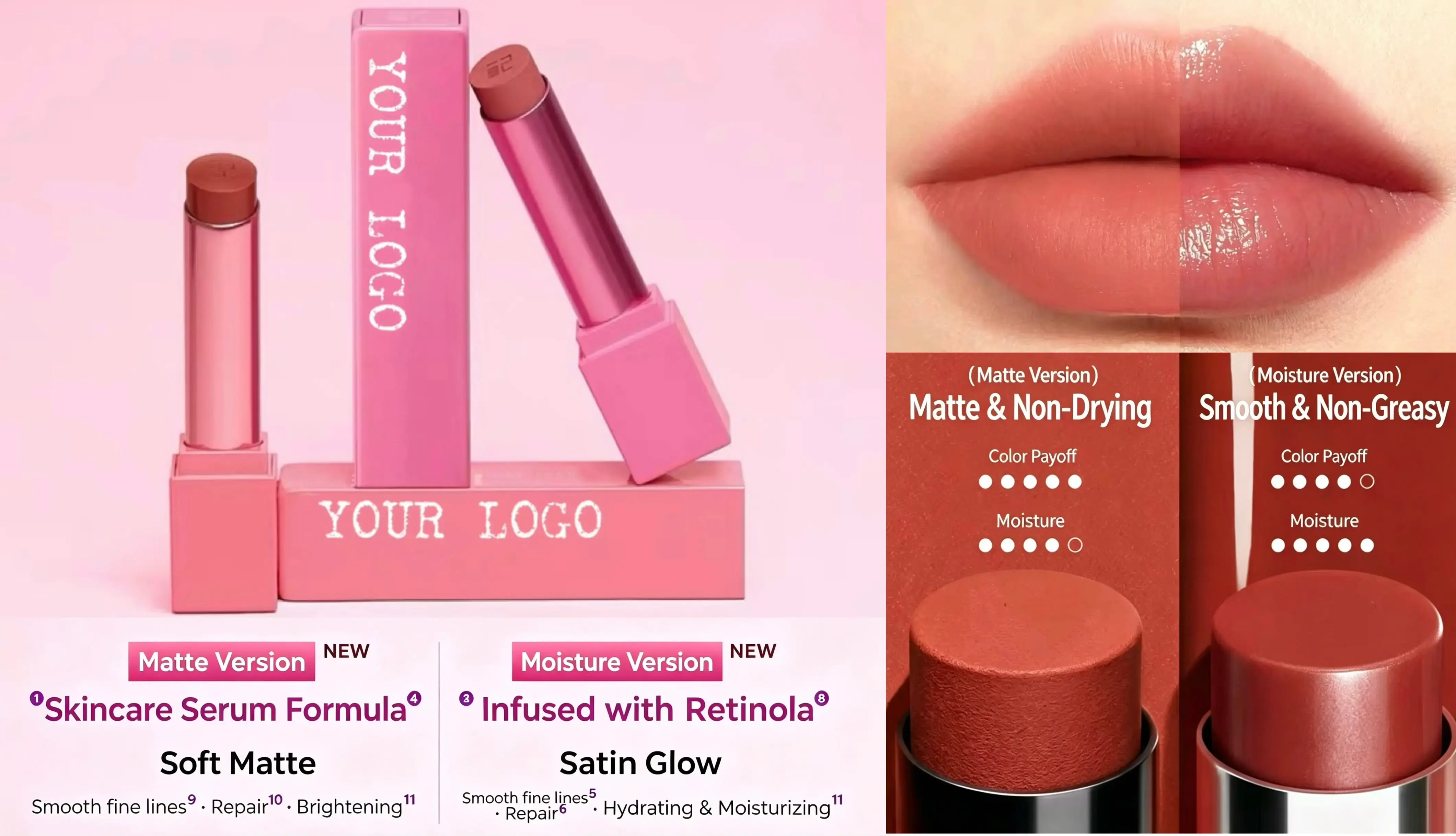 Natural Botanical Dual Texture Lipstick Set Natural Botanical Dual Texture Lipstick Set