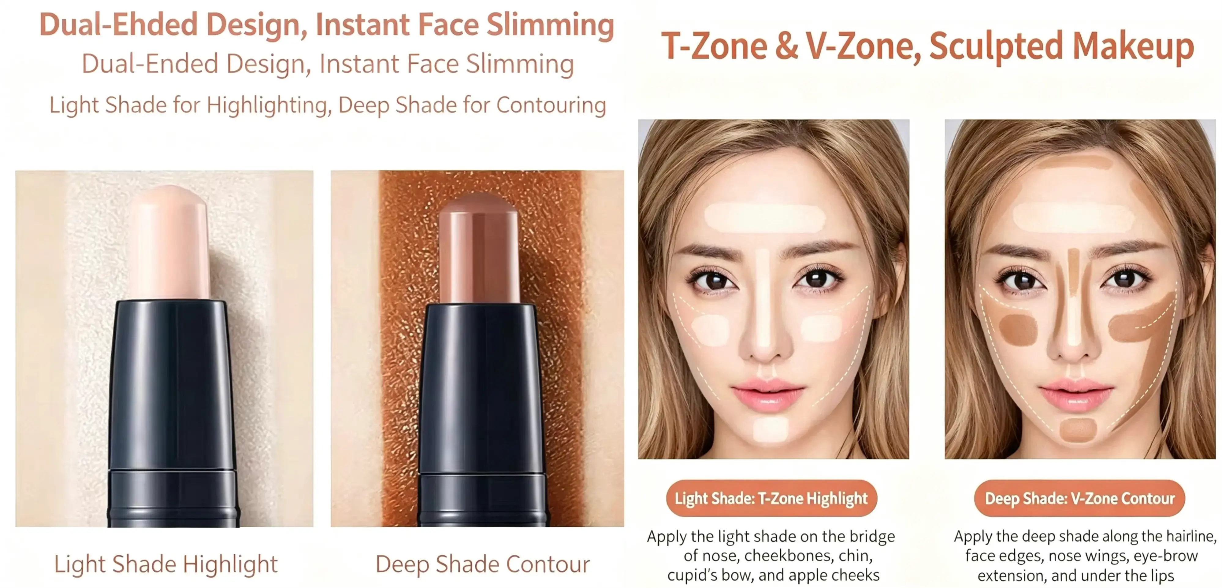 Dual-End Highlight & Contour Stick 2 Dual-End Highlight & Contour Stick 2