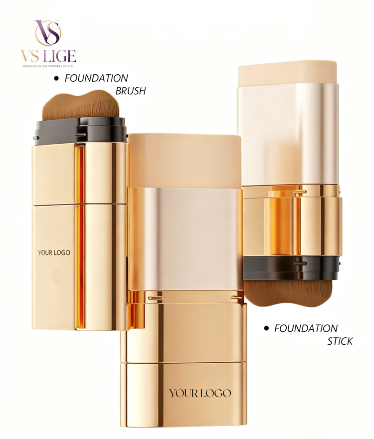 Dual-End Build-In Brush Longwear Foundation Stick